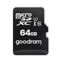 GOODRAM ALL IN ONE M1A4 kaardilugeja USB/micro, USB + microSD 64GB mälukaart цена и информация | Карты памяти | kaup24.ee