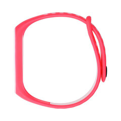 Силиконовый ремешок Xiaomi Mi Band 5/6/7 - Розовый/Белый цена и информация | Аксессуары для смарт-часов и браслетов | kaup24.ee