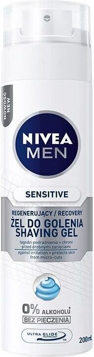 Taastav raseerimisgeel Nivea Men Sensitive Recovery, 200 ml hind ja info | Raseerimisvahendid | kaup24.ee