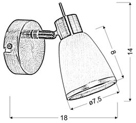 Seinavalgusti Candellux 91-70012 hind ja info | Seinavalgustid | kaup24.ee