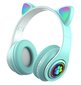 Juhtmeta kõrvaklapid lastele RGB-ga, sinine цена и информация | Kõrvaklapid | kaup24.ee