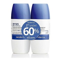 Sesderma Pack Dryses Deodorant Antiperspirant Roll On For Men 2x75ml цена и информация | Дезодоранты | kaup24.ee