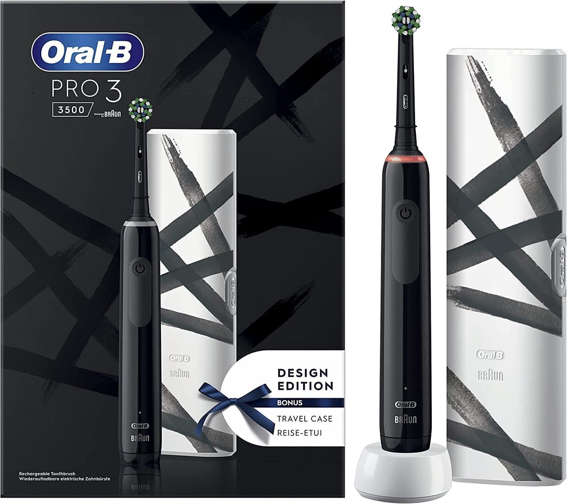 Oral-B Pro 3 3500 Limited Edition, Black hind ja info | Elektrilised hambaharjad | kaup24.ee