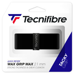 Tennise peamine gripp Tecnifibre WAX MAX , 2.1mm, Must цена и информация | Товары для большого тенниса | kaup24.ee