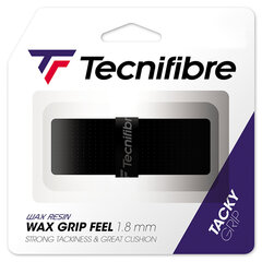 Tennise peamine gripp Tecnifibre WAX FEEL , 1.8mm, Must hind ja info | Välitennise tooted | kaup24.ee