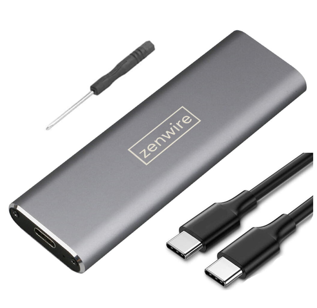 Adapter M.2 SSD pesa USB-C m2 SATA korpus Zenwire цена и информация | Väliste kõvaketaste ümbrised | kaup24.ee