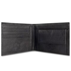 Мужской кожаный кошелёк Damian-4 + подарочный пакет , GR-8805-TILAK24/NERO-19 цена и информация | Мужские кошельки | kaup24.ee