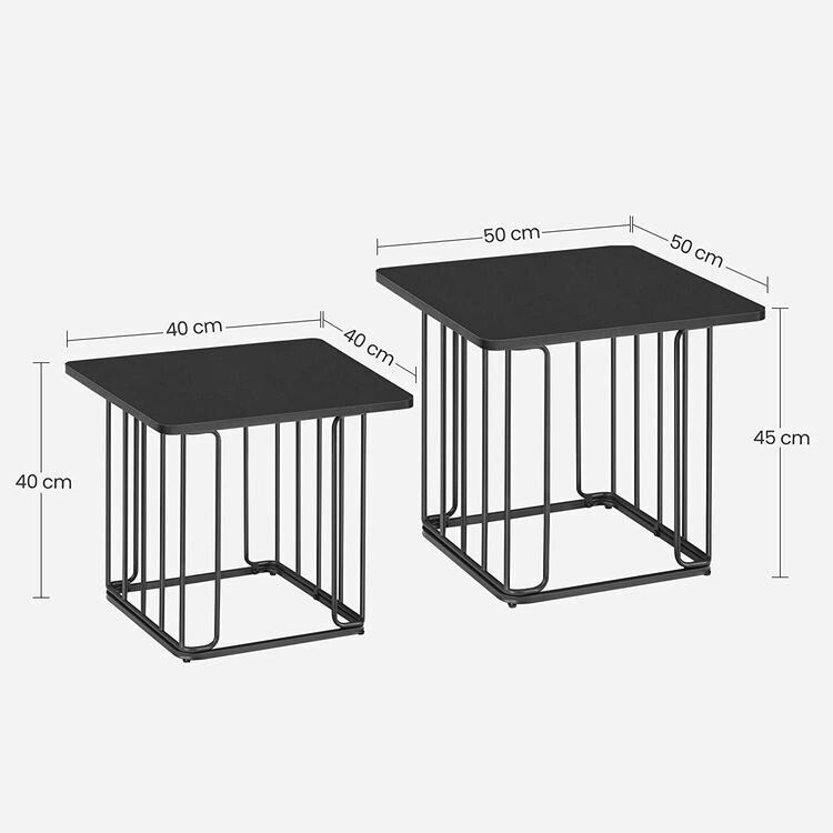 Kohvilauad 2 tk. VASAGLE LET330B16 цена и информация | Diivanilauad | kaup24.ee