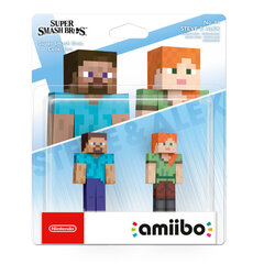 Amiibo Steve And Alex Double Pack Super Smash Bros (Nintendo) hind ja info | Fännitooted mänguritele | kaup24.ee