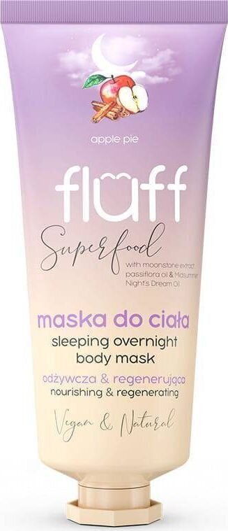 Üleöömask kehale Fluff Super Food Sleeping Overnight Body Mask Õunakook, 150 ml hind ja info | Kehakreemid, losjoonid | kaup24.ee