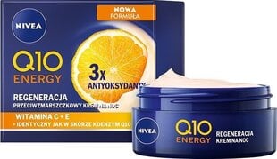 Öökreem Nivea Q10 Energy Recharging, 50 ml hind ja info | Näokreemid | kaup24.ee