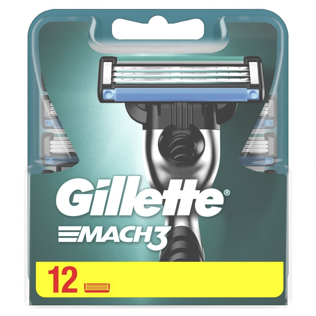 Raseerimispead Gillette Mach3 12 tk hind ja info | Raseerimisvahendid | kaup24.ee