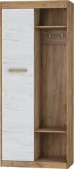 Шкаф Maximus 1D, коричневый/белый цена и информация | Meblocross Мебель для прихожей | kaup24.ee