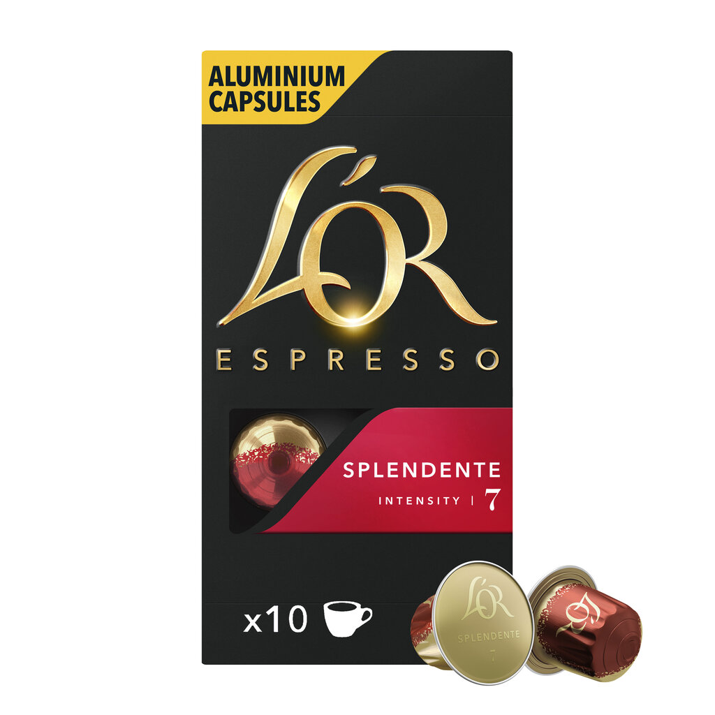 Kohvikapslid L'or Splendente, 10 tk Nespresso® kohvimasinale цена и информация | Kohv, kakao | kaup24.ee