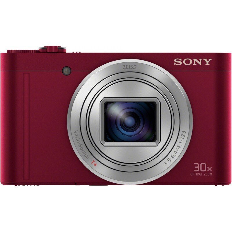 Sony 30x suumiga kompaktkaamera, punane DSC-WX500R цена и информация | Fotoaparaadid | kaup24.ee