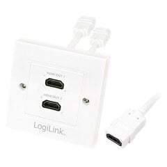 LogiLink - разъем 2xHDMI цена и информация | Адаптеры и USB-hub | kaup24.ee