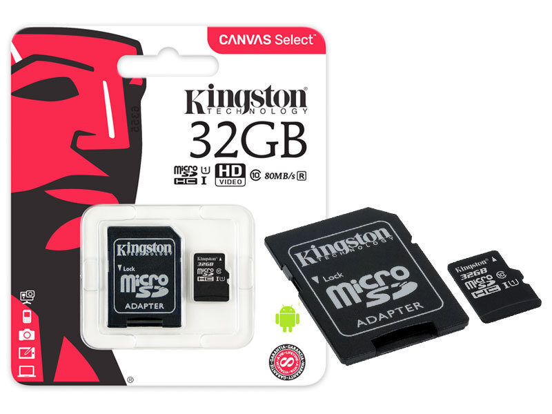 KINGSTON microSD 32GB Canvas Select цена и информация | Mobiiltelefonide mälukaardid | kaup24.ee