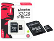 KINGSTON microSD 32GB Canvas Select цена и информация | Mobiiltelefonide mälukaardid | kaup24.ee