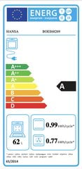 Integreeritav retroahi Hansa, Hansa BOES68269 integroitava uuni, Iebūvējama elektriskā cepeškrāsns, Hansa (62 L), Интегрируемый hind ja info | Hansa Kodumasinad, kodutehnika | kaup24.ee