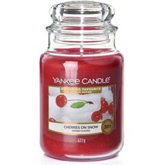 Yankee Candle Cherries On Snow Candle ( třešně na sněhu ) - Vonná svíčka 623.0g hind ja info | Küünlad, küünlajalad | kaup24.ee