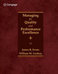 Managing for Quality and Performance Excellence 11th edition цена и информация | Книги по экономике | kaup24.ee