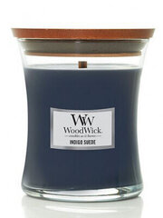 WoodWick lõhnaküünal Indigo Suede, 85 g hind ja info | Küünlad, küünlajalad | kaup24.ee