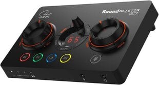 Creative Sound Blaster GC7 Game voogesitus DAC AMP programmeeritavate klahvidega, 7.1 virtuaalne ruum, lahingurežiim, skaudirežiim, GameVoice Mix, Dolby heli, ühildub PC -ga, PS4/PS5, Nintendo Switch hind ja info | Creative Mobiiltelefonid, foto-, videokaamerad | kaup24.ee