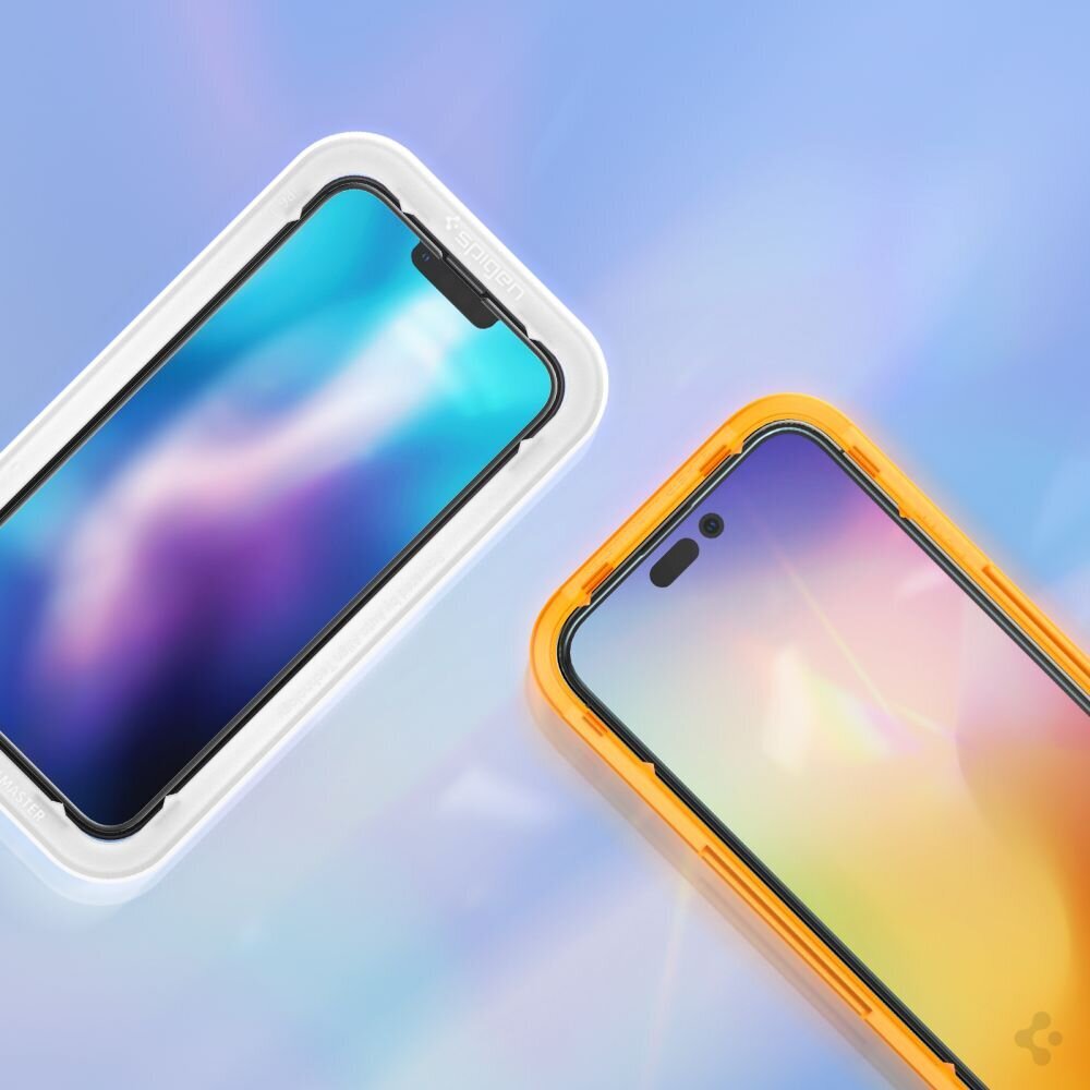 Kaitsekile SPIGEN ALM iPhone 14 Pro jaoks (2tk) цена и информация | Ekraani kaitsekiled | kaup24.ee