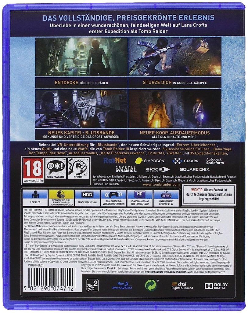 Tomb Raideri 20. aastapäeva tõus - standardväljaanne - [PlayStation 4] hind ja info | Arvutimängud, konsoolimängud | kaup24.ee