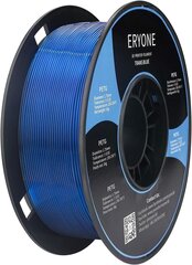 Eryone Petg Filament 1,75 мм, 3D-принтер Petg, +/- 0,03 мм, 1 кг / катушка, прозрачный синий цена и информация | Аксессуары для принтера | kaup24.ee