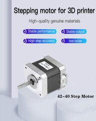 Creality 3D-printer 42-40 astmemootor, 2 faasi 1a 1,8 kraadi 0,4 n.m astmemootor 3D-printeri ekstruuderi jaoks, ühildub CR-10 e-teljega ja seeria Ender-3 seeriaga hind ja info | Printeritarvikud | kaup24.ee