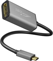 Kaabel Direct - USB C DisplayPort DP adapter - 0,15m - (eraldusvõimalused kuni 4K/60Hz, USB C 3.1 ja Thunderbolt 3) ja Amazoni põhitõed ühendavad kaablit, kuvari port HDMI -l, 1,8 m hind ja info | USB jagajad, adapterid | kaup24.ee