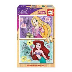 Pusle Educa Rapunzel ja Ariel Disney Princess, 50 tk цена и информация | Пазлы | kaup24.ee