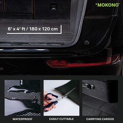 Mokono® против SLIP -коврика - очень большой 180x120 - черный - индивидуально вырезанный - коврик для магистрали для твердого удержания в автомобиле цена и информация | Коврики в багажник | kaup24.ee