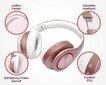 Tuinyo Bluetooth-kõrvaklapid kõrva HI-Fi stereo peakomplekti traadita kõrvaklapid sügavate bassidega, pehme kõrva protektsionistid, mis on valmistatud mäluvalgust, sisseehitatud mikrofonikaabel PC/televisiooni-roos kuld hind ja info | Kõrvaklapid | kaup24.ee
