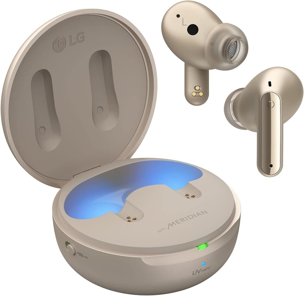 LG TONE TASUTA DFP9 EAR-i kõrvaklapid Meridian Sound ja aktiivse müra tühistamisega (ANC), ühilduvad Siri ja Google Assistantiga, TONE-DFP9E.CDEULLK GOLD цена и информация | Kõrvaklapid | kaup24.ee