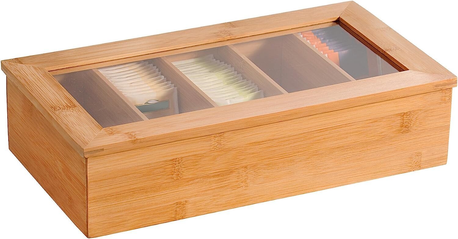 Kesper Tee-Box, Bambus, Braun, 36 x 20 x 9 cm, 5890013 hind ja info | Toidu säilitusnõud | kaup24.ee