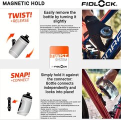 Fidlocki pudel 590 U. Bike Bike Bike Bike Magnetic Bouteille Porte Bog Bogs Route Porte Gourde Velo Porte Gourde vtt Porte Velo pudel цена и информация | Фляги для велосипеда, флягодержатели | kaup24.ee