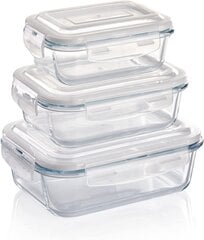 Коробка для закусок Grizzly Glass, 6 шт. цена и информация | Посуда для хранения еды | kaup24.ee