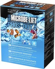 Mikroobitõstuk Phos-Out 4 filter keskmise fosfaadi eemaldaja iga merevee ja magevee akvaariumi, fosfaadi, silikaadi, sulfiid ja kollaste kangaste jaoks rauast hüdroksiidi alusel, 625 g hind ja info | Akvaariumid ja seadmed | kaup24.ee