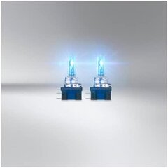 Osram Cool Blue® Intense H15, +20% больше яркости, до 3700 тыс., Лампа галогена, светодиодный вид, ящик для дуэта (2 лампы), 64176CBN-HCB цена и информация | Автомобильная ксеноновая лампа D2R 6000К (Китай) | kaup24.ee