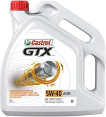 Castrol GTX 5W-40 A3/B4, 5 литр цена и информация | Моторные масла | kaup24.ee