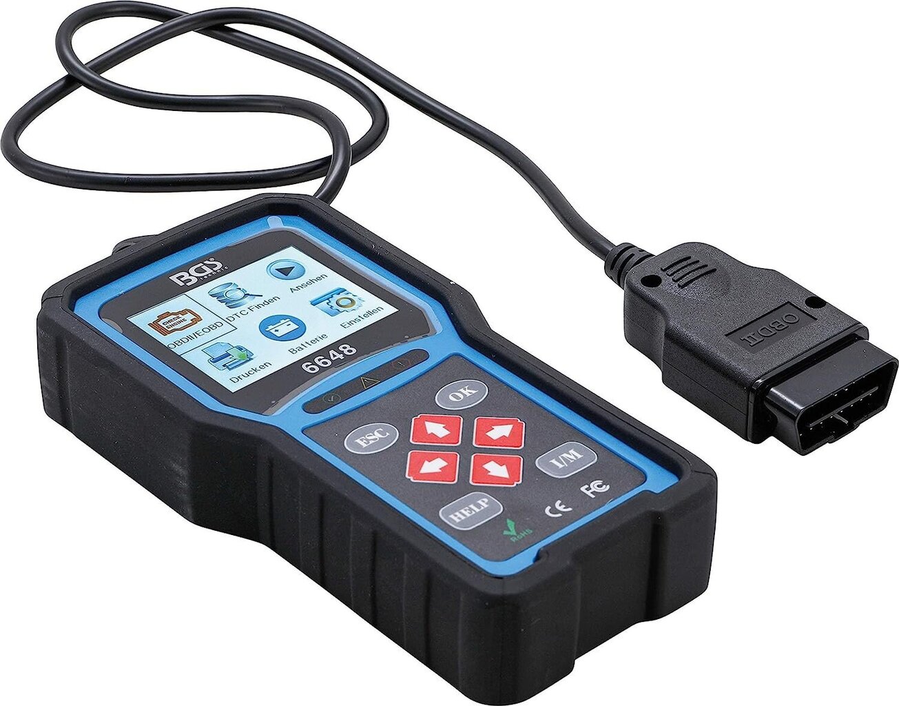 BGS 6648 | OBD 2 (EOBD) Vea diagnostiline seade | Lihtteksti veakood | Automaatne skanner / koodilugeja hind ja info | Lisaseadmed | kaup24.ee