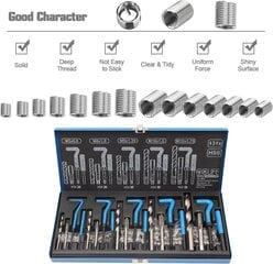 CCLife 131-pc. Winder Remondi keermeparanduse komplekt M5 M6 M8 M10 M12 | Sisendite tõend hind ja info | Lisaseadmed | kaup24.ee