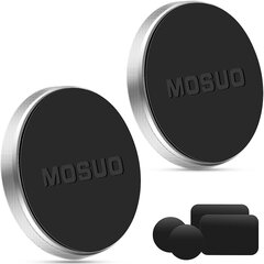 Mosuo Mobile Phore Dellocker Car Magnet, 2 кусочки автомобильного мобильного держателя магнитно универсально с 4 металлическими пластинами для iPhone/samsung/huawei/xiaomi/galaxy/moto GPS и т. Д., Серебро цена и информация | Mobiiltelefonide hoidjad | kaup24.ee
