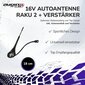 AudioProject A282-Auto antenn 18cm Raku 2 + võimendiga ühilduv VW Golf jaoks 4 5 6 7 Passat Lupo 6R Audi A6 A6 Opel Corsa Focus Focus Seat Skoda Radio Antenn Antenn Dach-Radio цена и информация | Lisaseadmed | kaup24.ee