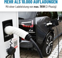 Absina 2. tüüpi laadimiskaabel 11kw ja 16A hübriid- ja elektriauto jaoks - 5 meetrit 2. tüüpi laadimiskaabel 3 faasig - mood 3 laadimiskaabel - ühildub mudeliga 3, e -up, id.3, Zoe, Eq Fortwo, Kona Electro, ID, ID .4 ja palju muud цена и информация | Зарядные станции для электромобилей | kaup24.ee