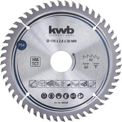 KWB Circuit Sow Ala 170 x 30 mm mm, väga peen lõigatud, saetera, mis sobib tööplaatidele, puidule ja kaetud paneelidele цена и информация | Запчасти для садовой техники | kaup24.ee