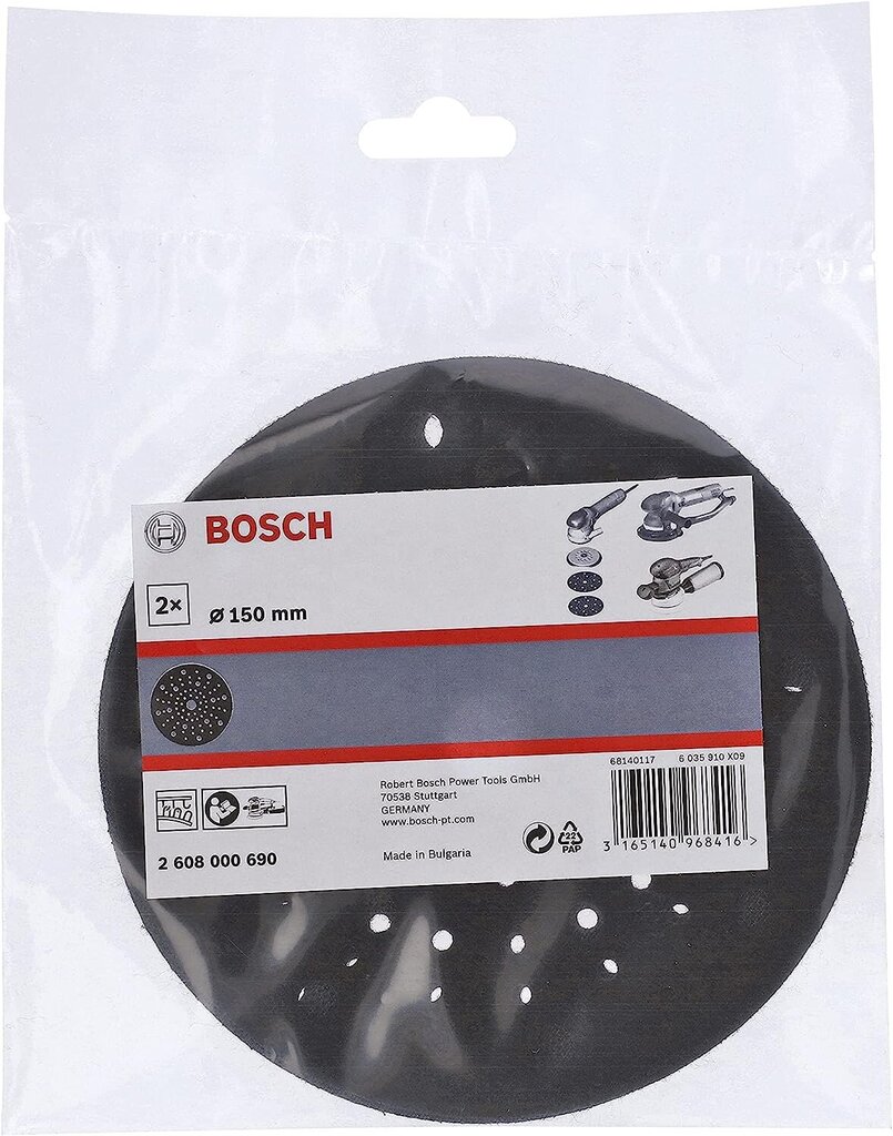 Bosch Professional 2608000689 2 tükid lihvid (Ø 125 mm, aksessuaarid Ekstsentriline veski) hind ja info | Käsitööriistad | kaup24.ee