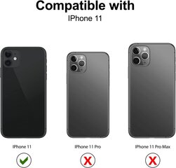 Zhinkarts - Цепочка сотовых телефонов, совместимая с iPhone 11 - Корпус сотового телефона для подвески - крышка с полосой/шнуром - Ожерелье - Силикон - Радуга цена и информация | Чехлы для телефонов | kaup24.ee